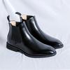 Leather Low Top Shoes Men Luxury Brand Chelsea Male Boots Pointed Toe Men's Business Boots New Arrival Men Casual Shoes