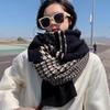 Autumn/Winter Korean Houndstooth Knit Snood: Thick Warm Versatile Scarf/Shawl