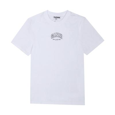 Ganni Damen S eSSenTial Logo T-Shirt A1050057 151