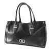 Salvatore Ferragamo Gancini Tote Bag DY-21 7814 black Calfskin Women Used
