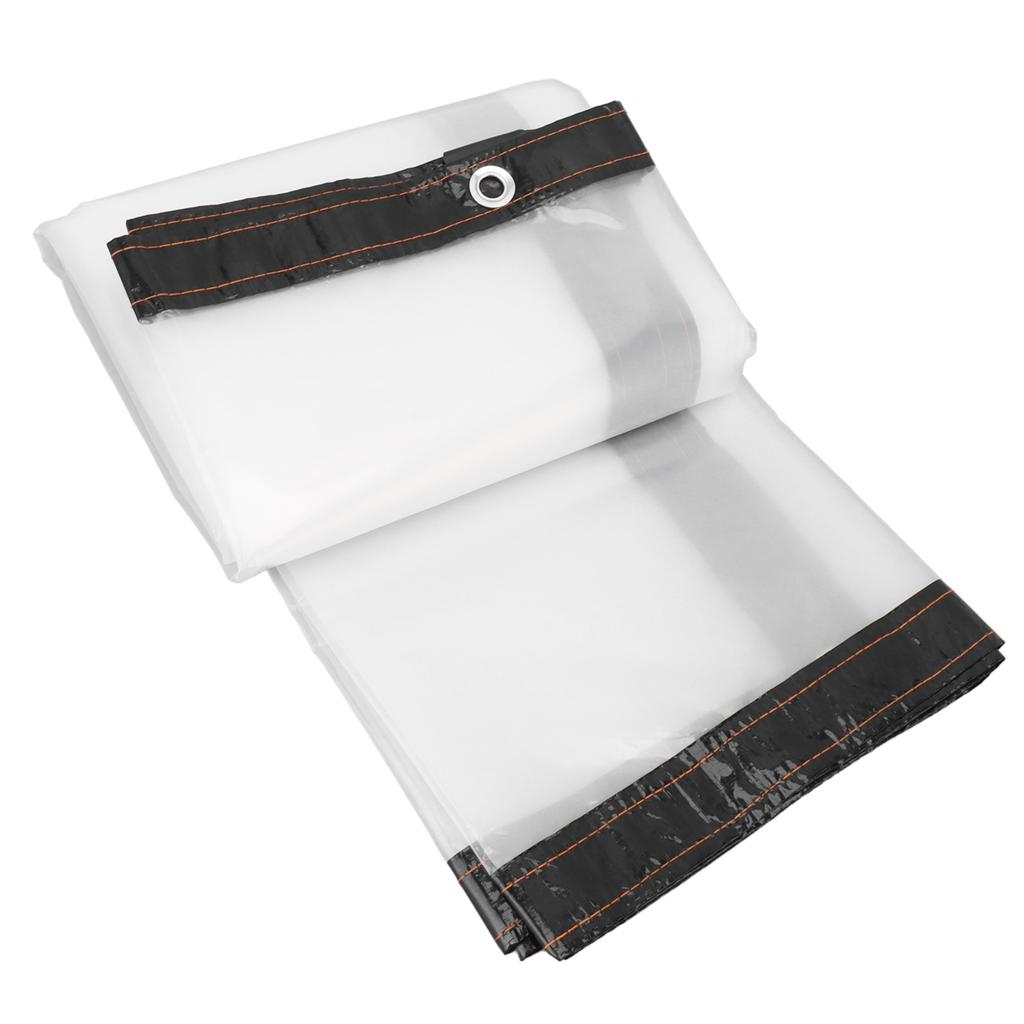 Transparent Tarp Cold Insulation Garden Rainproof Clear Poly Tarp Plant Cover Cloth 6.6 X 8.2ft