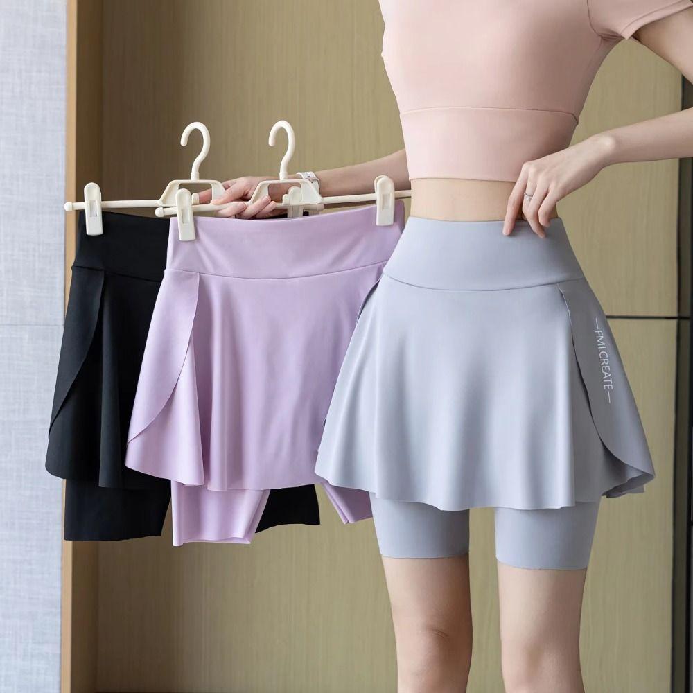 Quick-Drying Women's Tennis Skirts High Waist Fitness Shorts Skirts Women's Yoga Skirt Gym Fitness