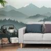 Fun-L037 Misty Forest Bedroom Living Room Home Background Wall Landscaping Decorative Wall Stickers