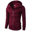 Ny Herre Sports Fitness Hverdags Jacquard Genser Fleece Cardigan Hettejakke