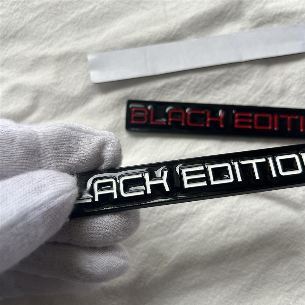Metal Black Edition 3D Car Body Badge Limited Edition Sticker Trunk Fender Emblem Decal Accessorie For Car Motorcycle Bike