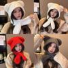 Bear Knit Winter Hat Neck Warmer Set For Women With Warmth And Windproof Protection