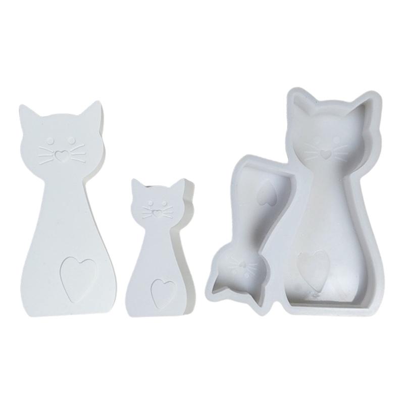 Silicone Moulds Cats Molds Handmade Epoxy Resin Molds Ornament Plasters Molds Animal Castings Molds Soap Molds
