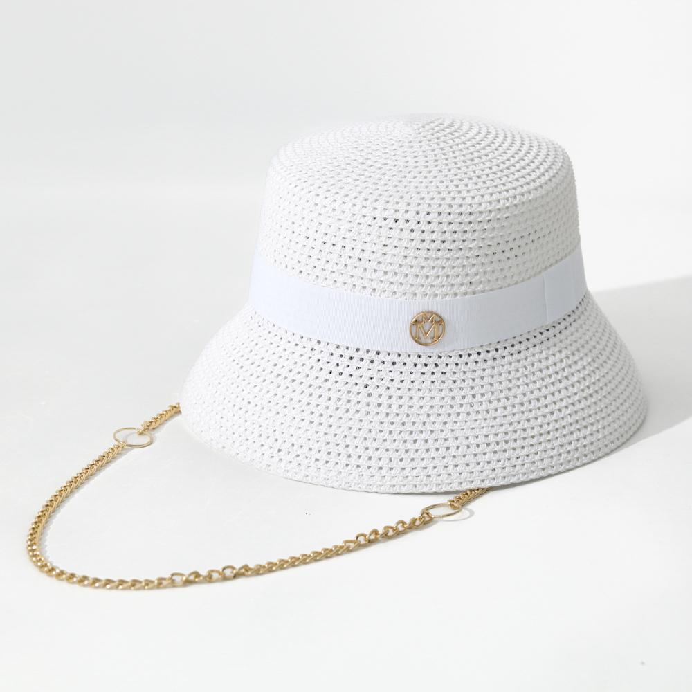 Summer Straw Hats for Women Men Panama Travel Beach Sun Hat Ribbon Decoration Elegant Luxury Jazz Hat