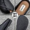 Elegantes Cómodos Chanclas de Verano para Mujer sin Cierre Punta Cerrada en Marrón Beige Negro