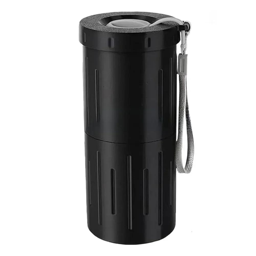 

Compact Portable Snack Spit Cup with Dual Compartments to Keep Snacks and Shells Separate Lightweight Plastic Material чорний