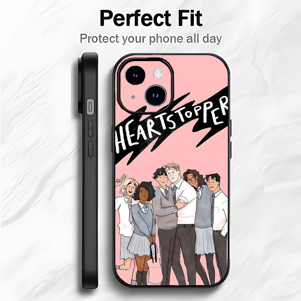 Süß Romantisch Britische TV H-Heartstopper Handyhülle Handyhülle Weiche Verpackung Leicht Für iPhone17 16 15 14 13ProMax