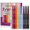 12-Farben Cool Story Matte Eyeliner Gel Pen Set Bunte Party Festival Augen- und Gesichtsmalerei