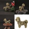 Metal Animal Statues Figurines Retro Dog Statue Figurines Sculptures Tabletop Centerpieces Home Decors Collectibles