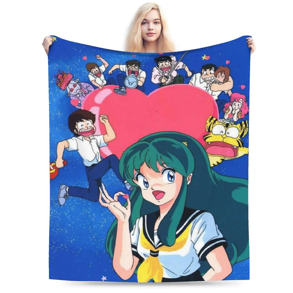 Urusei Yatsura Stuff Blanket Soft Velvet Throw Blankets Comfortable Quilt
