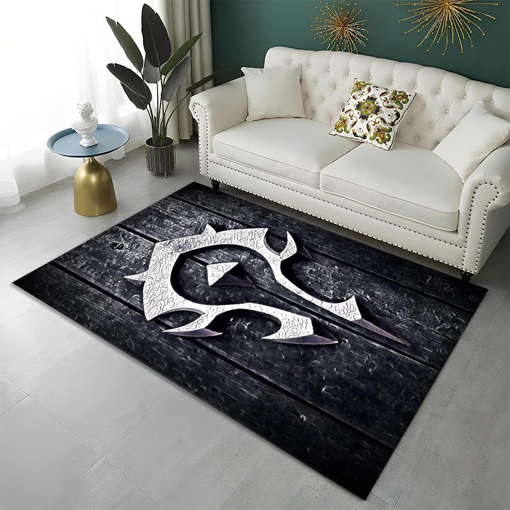 WOW Game World of Warcraft Gamer HD Teppich für Zuhause Wohnzimmer Schlafzimmer Sofa Fußmatte Dekor, Kinderteppich Rutschfeste Bodenmatte
