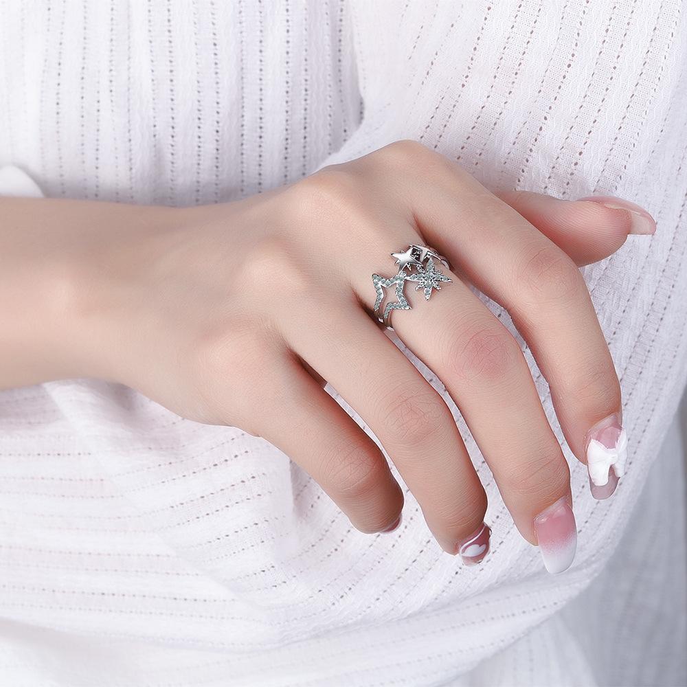 Lindon Klassisk Kobberlegering Zirkon Ring Dame Smykker Bryllupsløfte Festgave