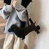 Three-dimensional Animals Shoulder Bag Sausage Dog Cartoon Handbag Fashion Dachshund Dog Bag  Girls