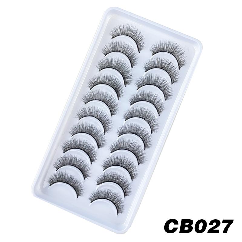 

10 пар ресниц 3D натуральные норковые накладные ресницы макияж поддельные ресницы Faux Cilios C