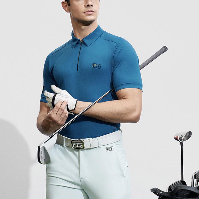 FILA Golf Polo Shirt Men's Logo Blue A11M415104F-DG