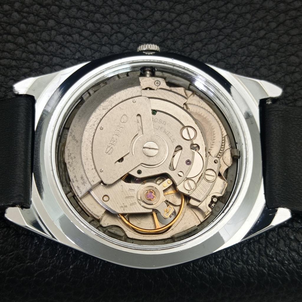 REFURBISHED SEIKO 5 AUTOMATIC 6309A JAPAN MENS VINTAGE SILVER WATCH a442580-1