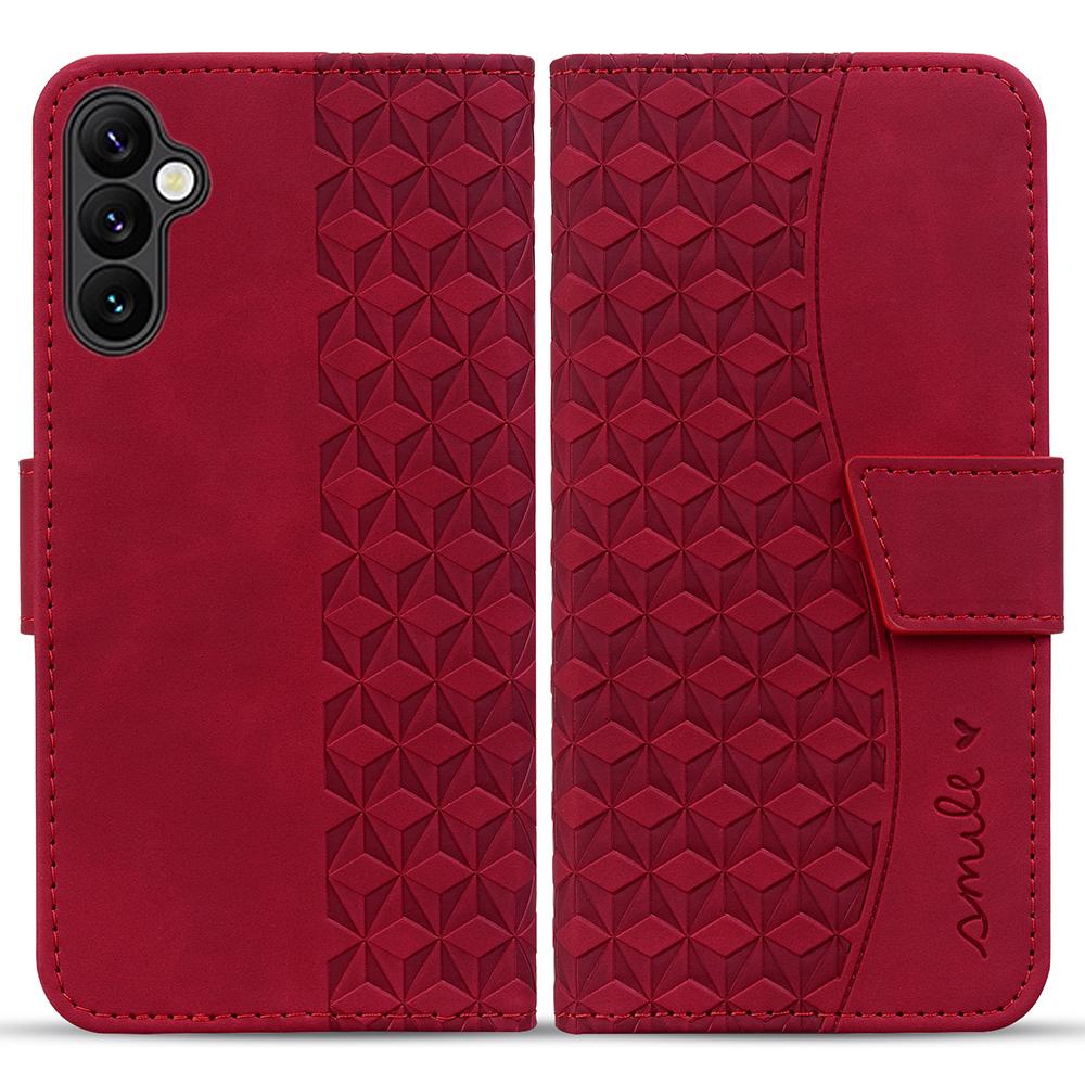 Phone Case For Samsung Galaxy A16 4G/5G/A26 5G/A17,Rhombus Pattern Leather Wallet Cover with Wrist Strap