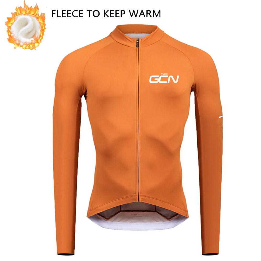 Winter Cycling Clothing 2026 Men's Long Sleeves Cycling Jersey Set Winter Thermal Fleece Road Bike Cycling Clothing