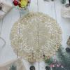 European Pastoral Crochet Embroidery Exquisite Table Mat Bar Counter Wine Glass Coffee Cup Coaster Birthday Tea Party Decoration