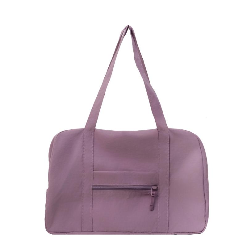 Lightweight Large Capacity Travel Bag solid color Women's Shoulder Bag Commuter Tote Bag