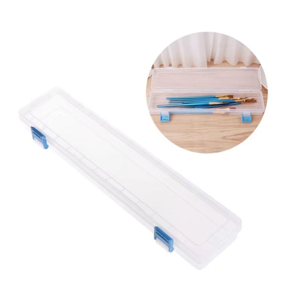 Tool Case Brush Painting Storage Box White Drawing Tools Bin Sewing Drawing