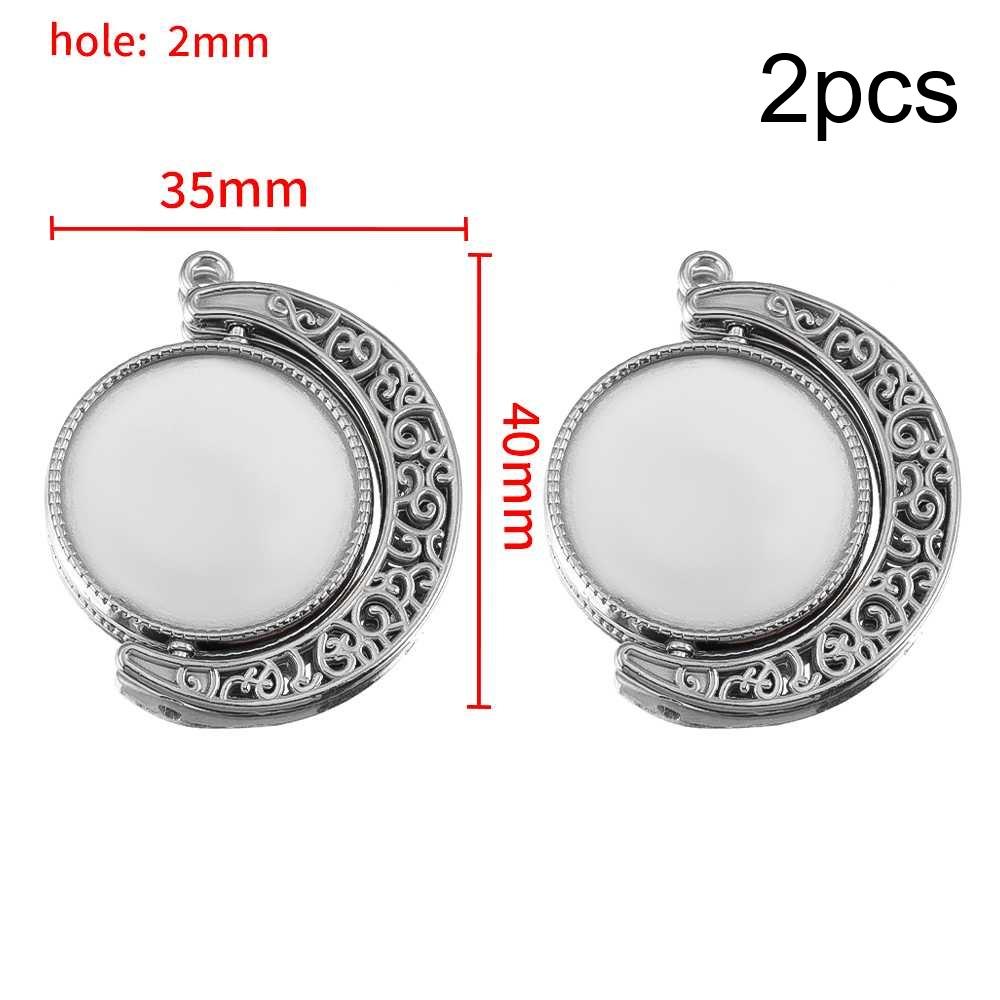 5Pcs 2Pcs Stainless Steel Heart Blank Pendant Trays Bezel Charms Bulk for Homemade Necklaces Jewelry Making DIY Crafts Resin Art