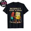 Cotton T Shirts Short Sleeve Tops Respect Your Elders Gaming Control Retro Funny 80s 90s Gamer Tshirt For Unisex Women