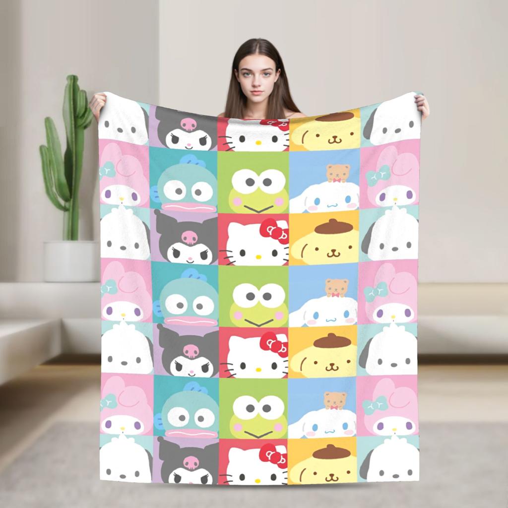 Hangyodon Hang in There Blanket Cover Fleece  Super Warm Throw Blanket for Bedding Couch Bed Rug