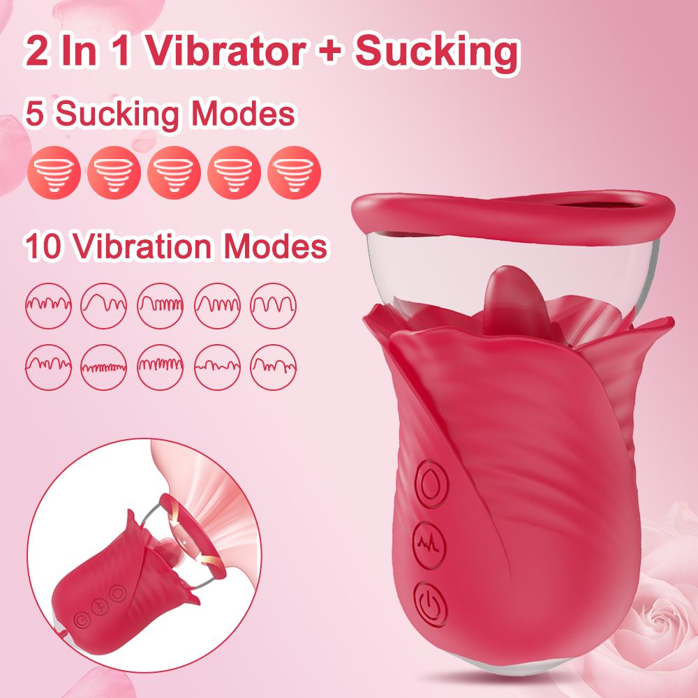 Sucking Licking Vibrator Tongue Licking Clitoris Sucker for Women Female Clitoral G Spot Nipple Stimulator Massager Adult Goods