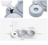 Pet Dogs Cats Double Bowls Food Water Feeder Container Dispenser for Dogs Cats Drinking Bowl