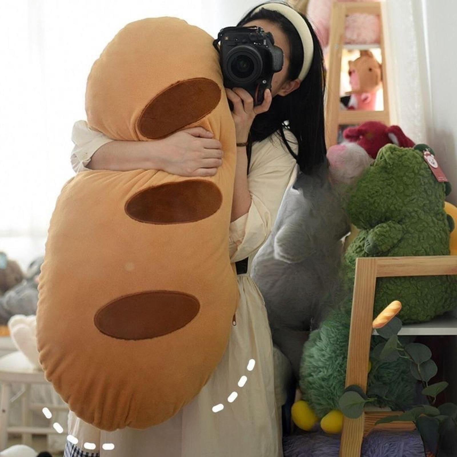 

Подушка в форме хлеба, Забавная плюшевая игрушка в виде еды, Украшение для дома, Уникальная 3D-поясничная подушка для детей и взрослых