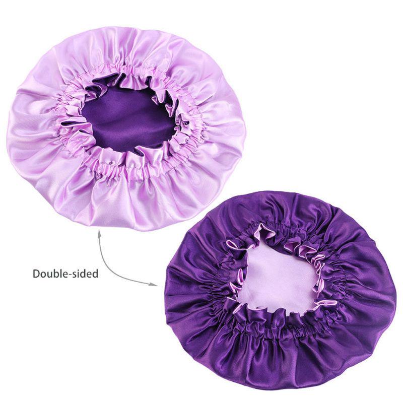 Baby Seiden Satin Haube Verstellbare Schlafhaube Mädchen Nacht Turban Kinder Kopfbedeckung