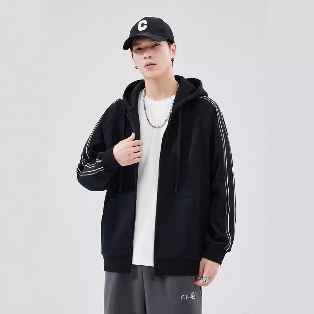 Тяжелый австрийский бархатный весенний кардиган с капюшоном — фото 5