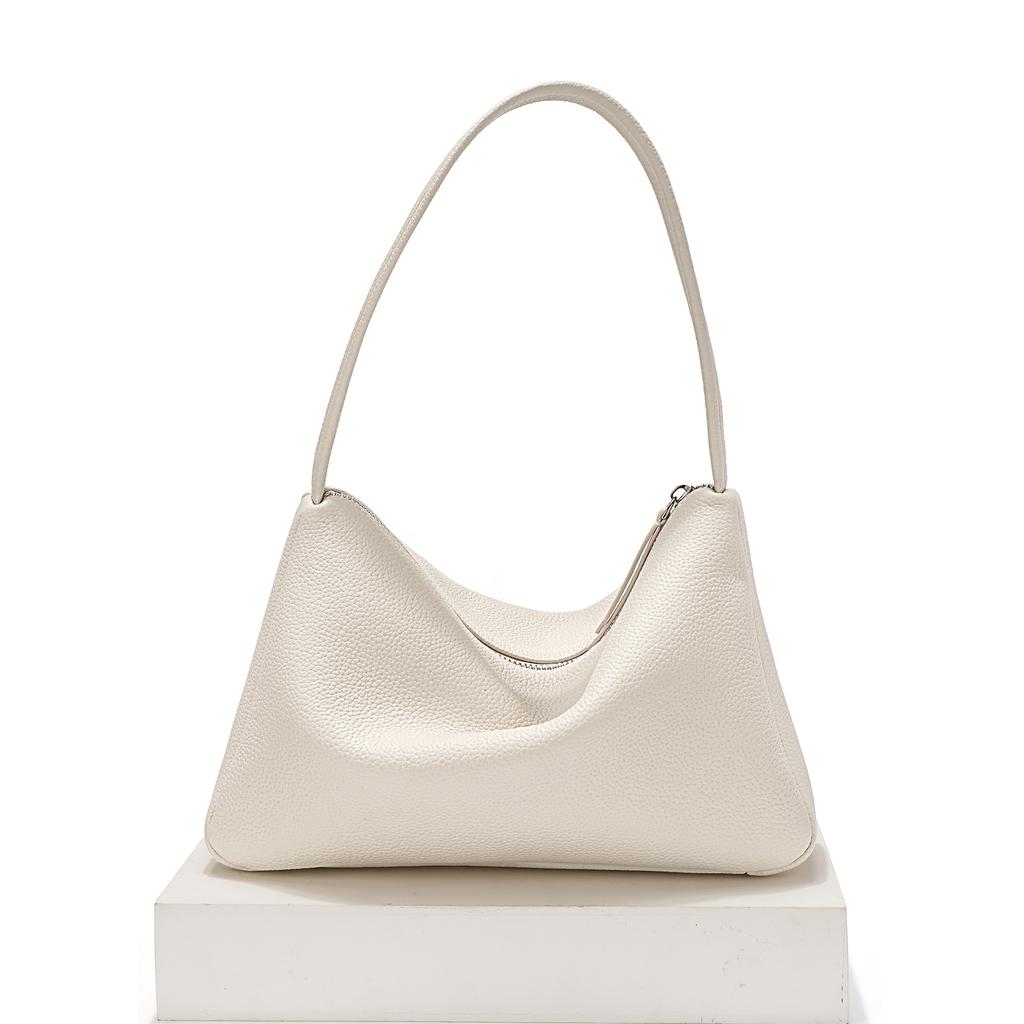 Cowhide Shoulder Armpit Bag, New High-end Textured Fashion Portable Leather Women's Bag