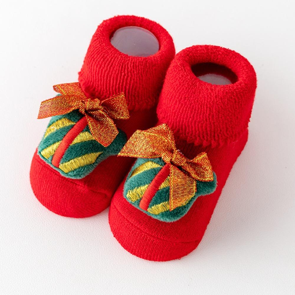 

Christmas Elements Baby Socks Soft Baby Hosiery Cartoon Newborn Plush Fluffy Socks Baby Boys Girls Style 7