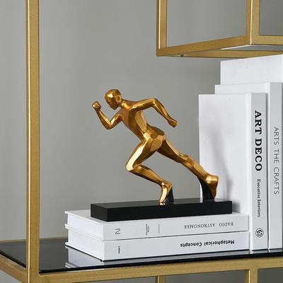 Aesthetic Running Figurine Decoration Home Abstract Gold Runners Sculpture for Interior Desk Accessories Office Ornaments