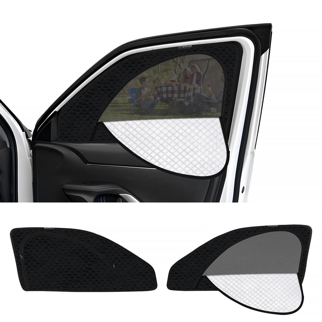Sunshade for the new Yaris magnetic for the integrated car Yaris mesh heat mesh sunburn UV blackout sun UV insect passenger custom 2 pieces Cross,