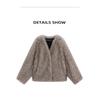 North Elk Long Island Lover Women's Fox Fur Coat - Short, Wide Fluffy Style.
