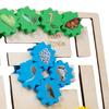 Sensory Toy Wooden Animals Life Growth Cycle Puzzle Educational Montessori for