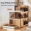 1Pc Foldableing Storage Cabinet Home Living Room Bedroom Gap Storage Cabinet Bedside Sliding Door Finishing Storage Cabinet