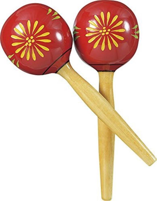 Zen-On Maracas, Round, Red, ZMR-7/RED
