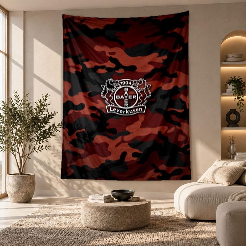 Decorative Tapestry,Bayer Leverkusen Football Printed Wall Art, Lightweight Wall Hanging For Bedroom Background
