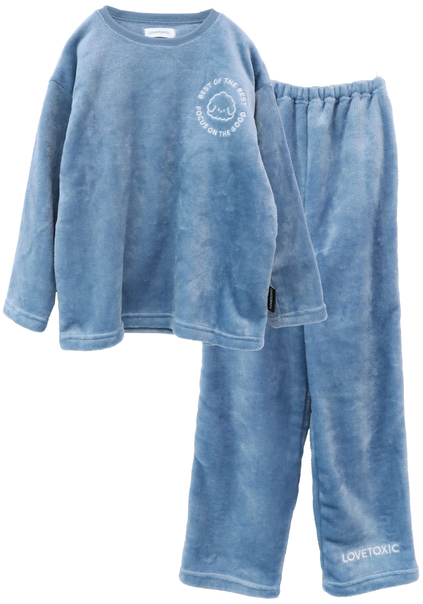 

Kaitak Family LOVETOXIC Домашняя одежда Пижама, Флис с длинным рукавом, Зима, Размеры 140см, 150см, 160см (160см, Синий)