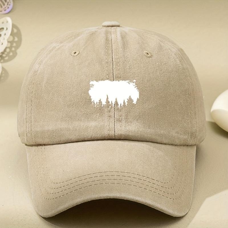 Forest printed baseball cap for men and women,adjustable retro foreign trade cap suitable for outdoor leisure and sun protection