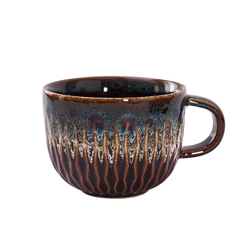 OLOEY Japanese Retro Kiln Glaze Ceramic Coffee Cup