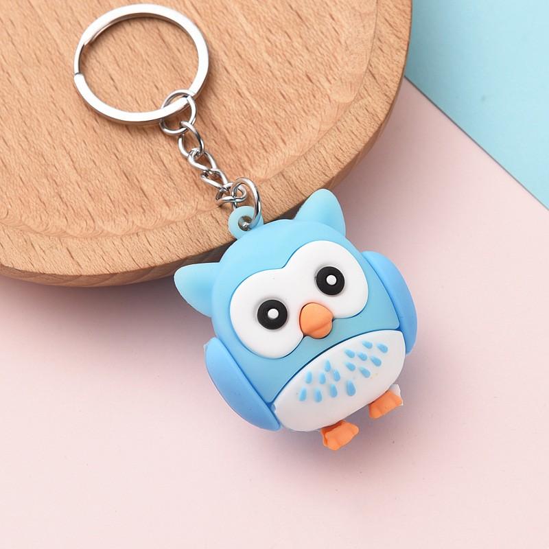 New Cartoon Owl Key Chain Pendant Small Animal Key Chain Car Key Chain Activity Small Gift Accessories